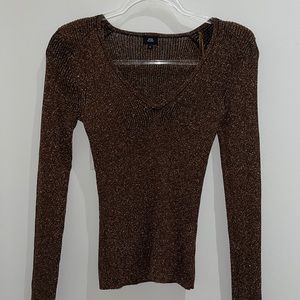 Copper sparkly sweater